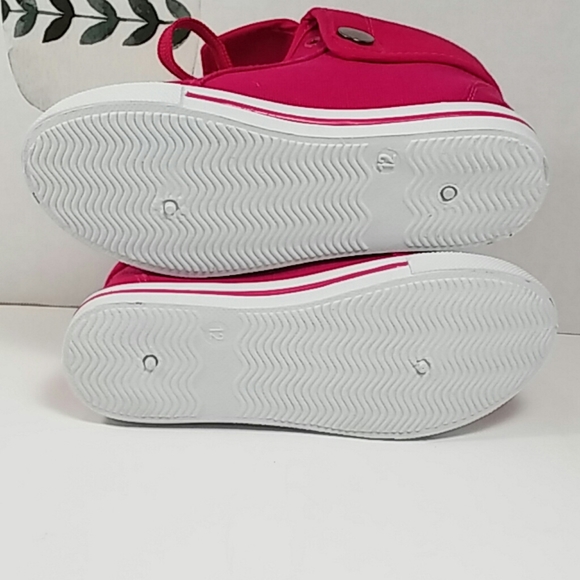 🆕 Girl's Fuchsia Pink Fold Over High Top 🆕 - Picture 5 of 7